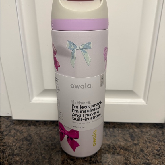 Owala Bow 24 OZ Water Bottle Free Sip Stainless Steel New In Box - Picture 3 of 3